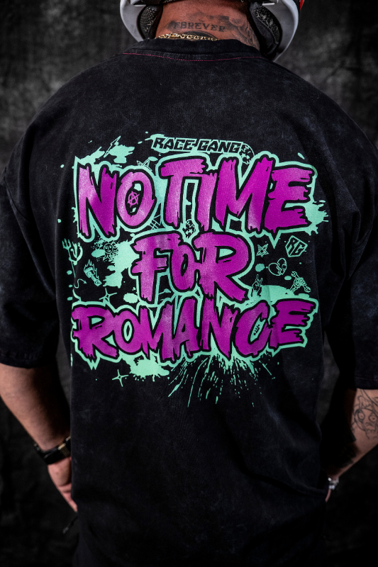 T-shirt No Time For Romance Washed